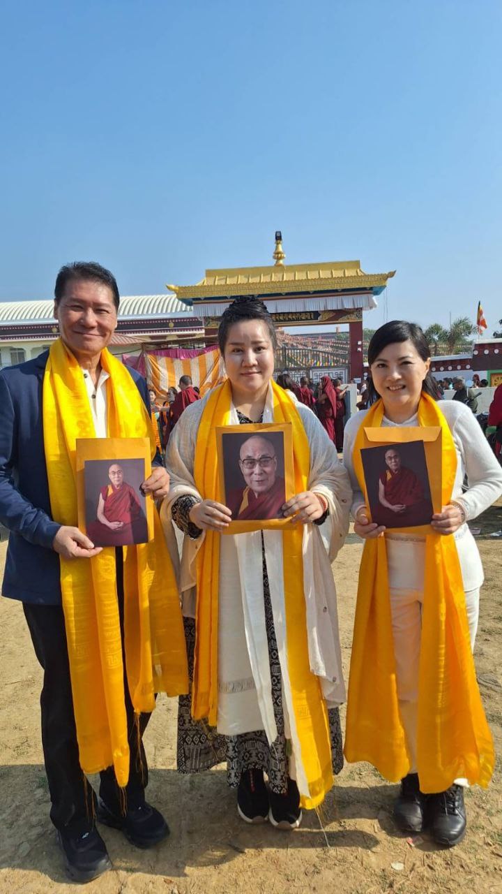 SHEKINAIH SIEW SIN YAP and J AARON K DAVID with co-delegate at Ganden Monastery