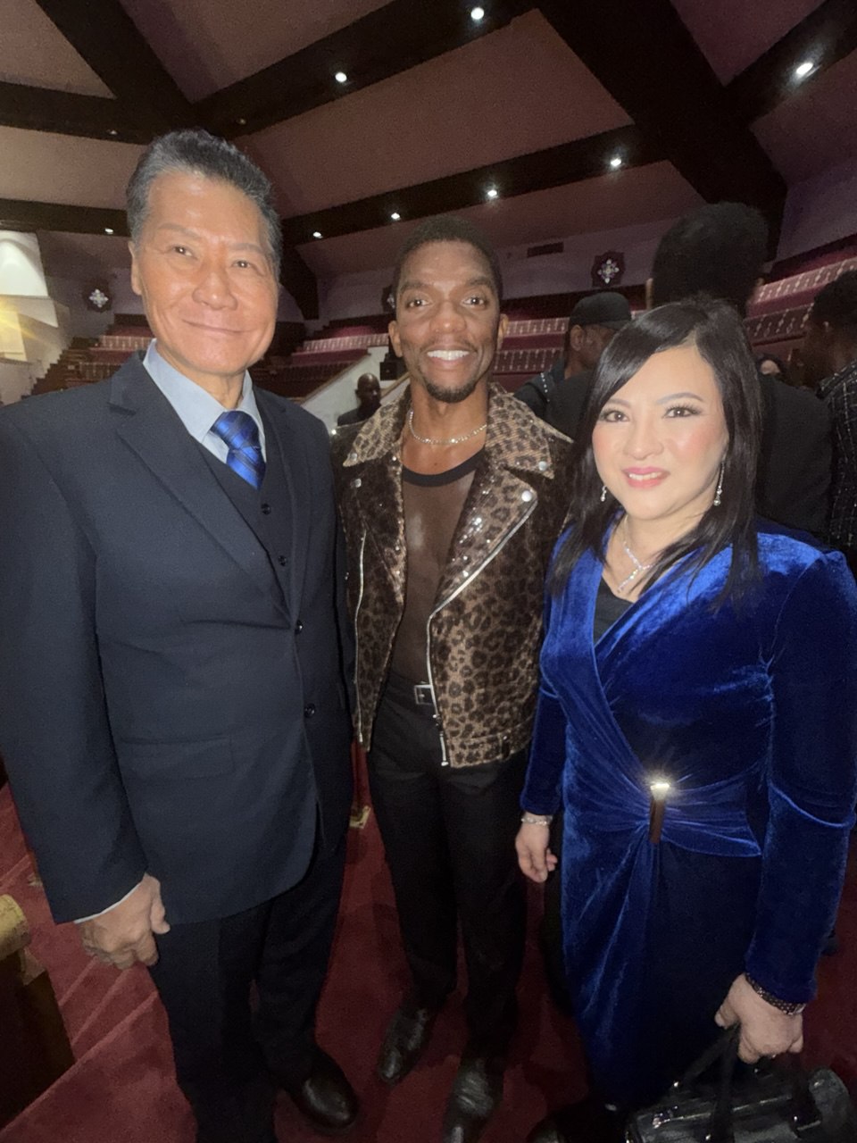 With Chadwick Boseman's brother — His Presence Fire, Los Angeles