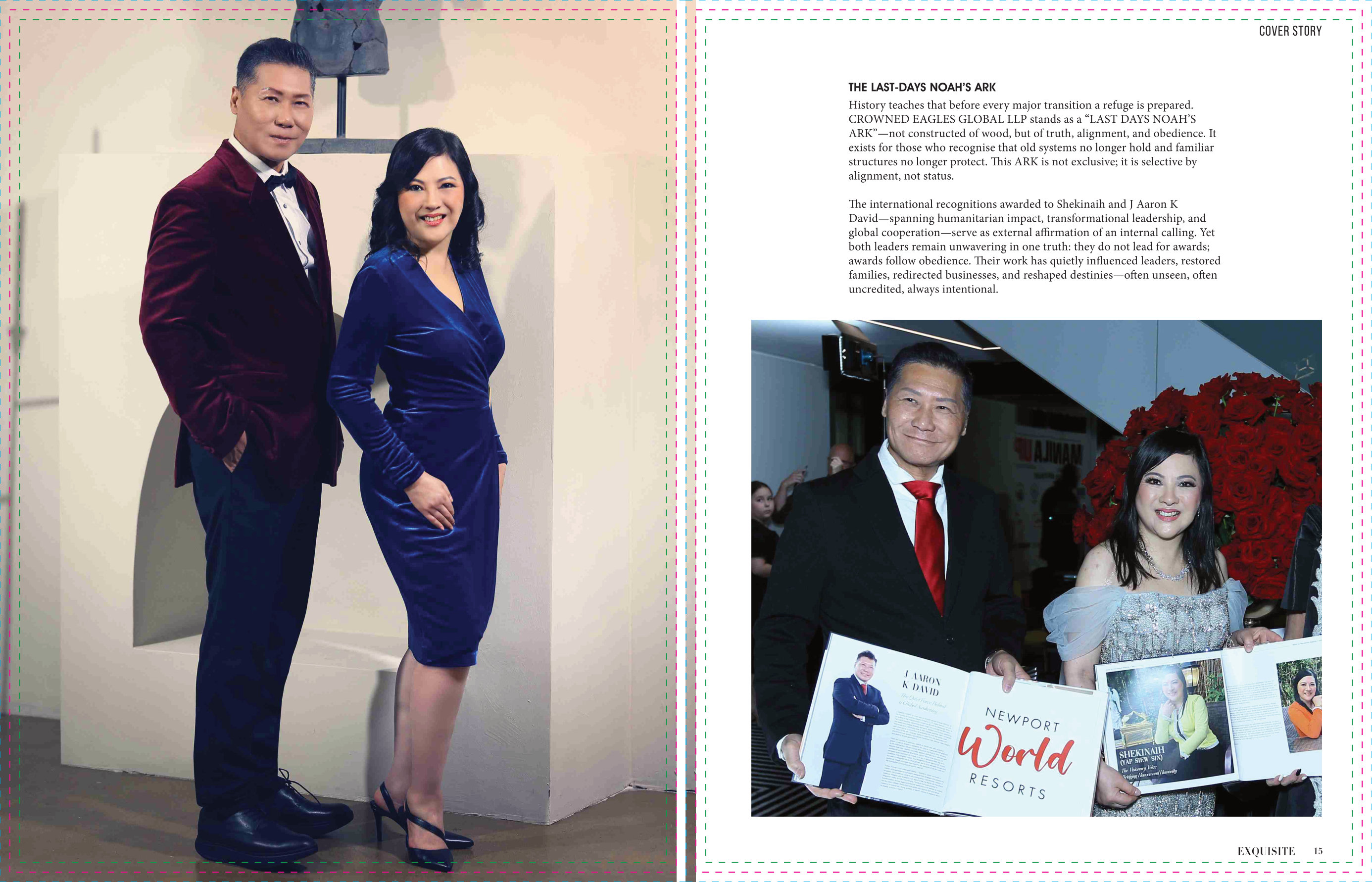 Exquisite International Magazine cover story, page 4