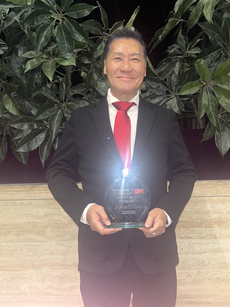 J AARON K DAVID — Transformational Leadership Award