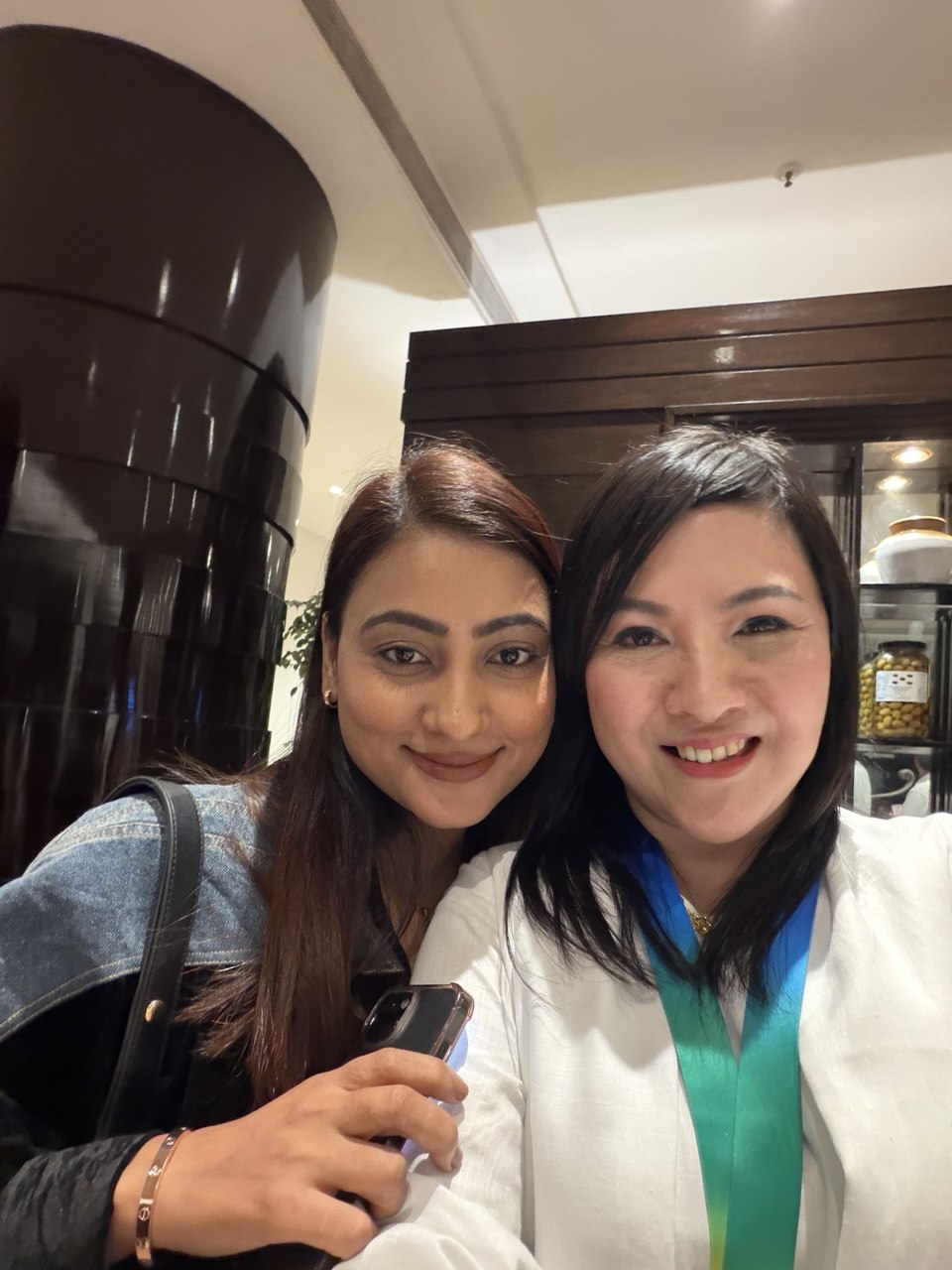 SHEKINAIH SIEW SIN YAP with an Indian film personality at the Mumbai gala, January 2026