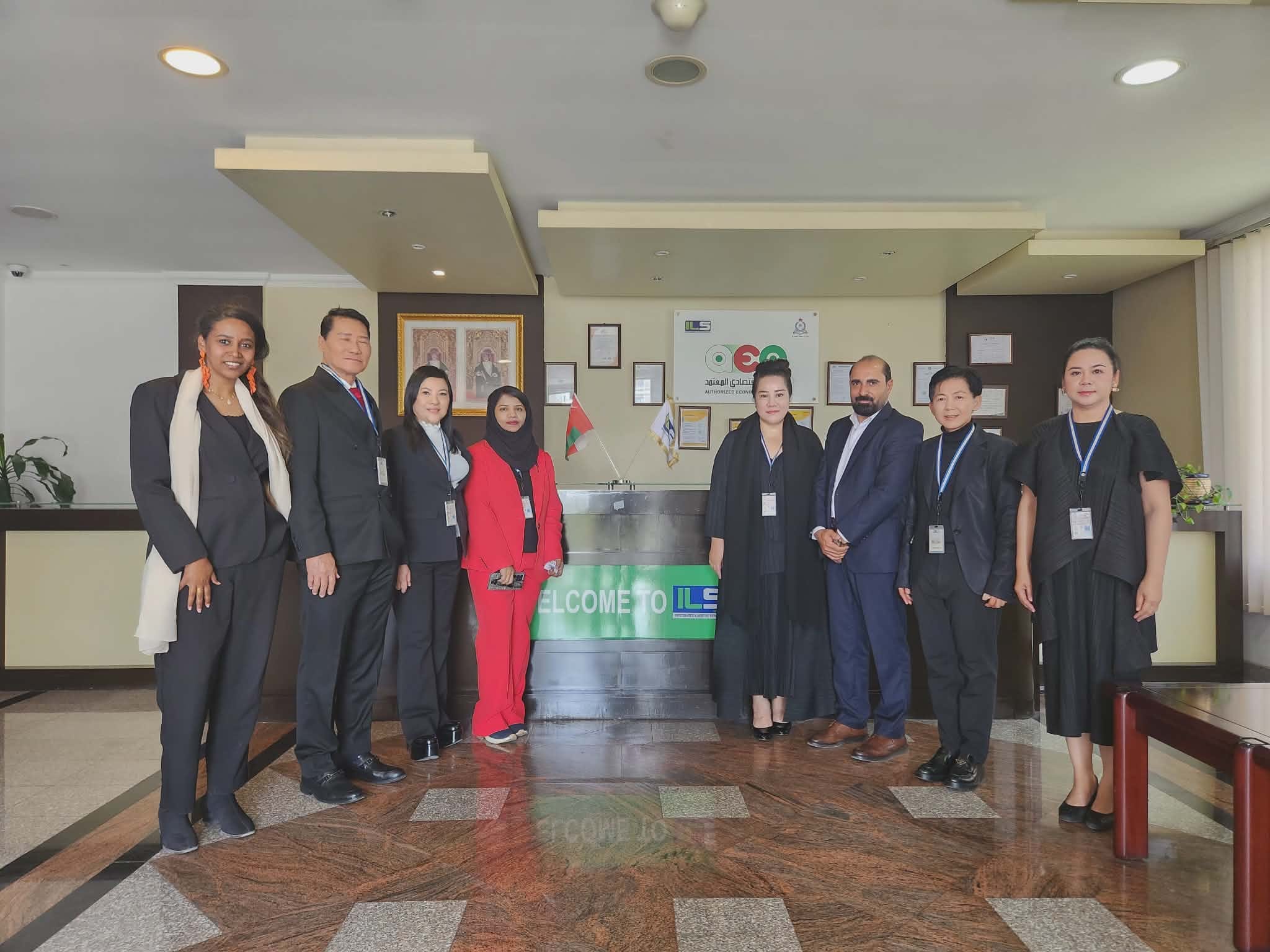 Delegation group photo at ILSOMAN reception with SHEKINAIH SIEW SIN YAP and J AARON K DAVID