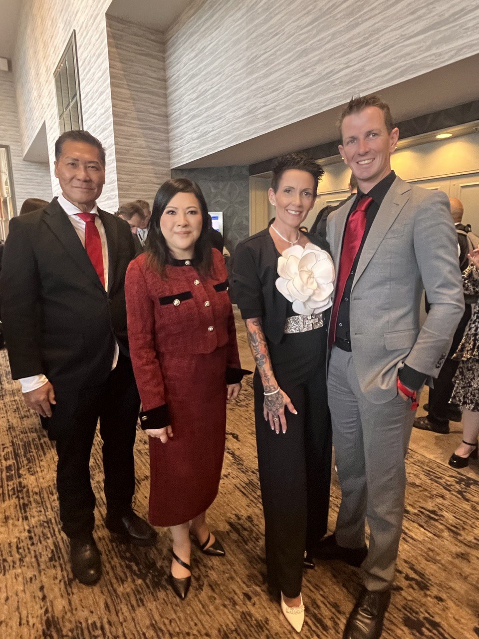 SHEKINAIH SIEW SIN YAP and J AARON K DAVID among international leaders at Mega Success 2025 · Los Angeles · November 2025